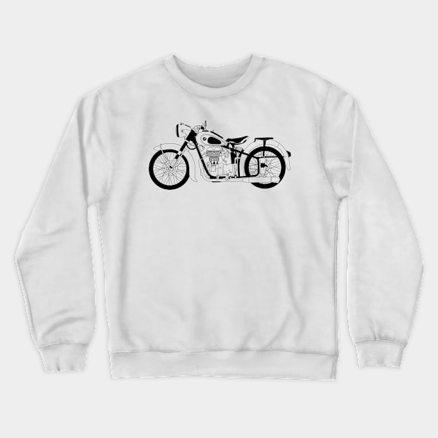 BMW R25 Black Outline Crewneck Sweatshirt by kindacoolbutnotreally